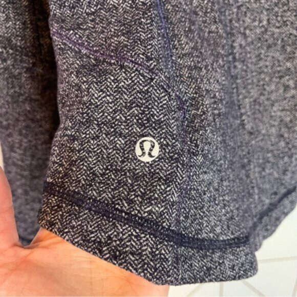 Lululemon Forme Jacket Herringbone Black Swan - Picture 9 of 9